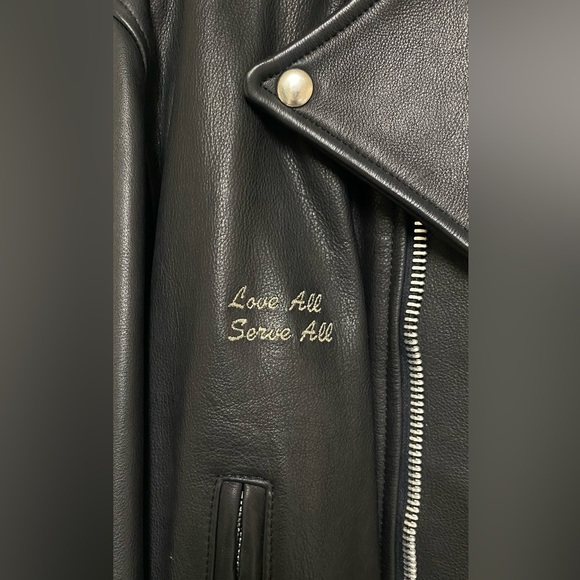 Hard Rock Cafe Biker Leather Jacker - Picture 3 of 14